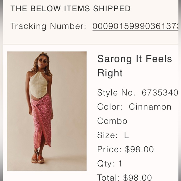 Free People Bohemian Sarong Skirt - Picture 4 of 4